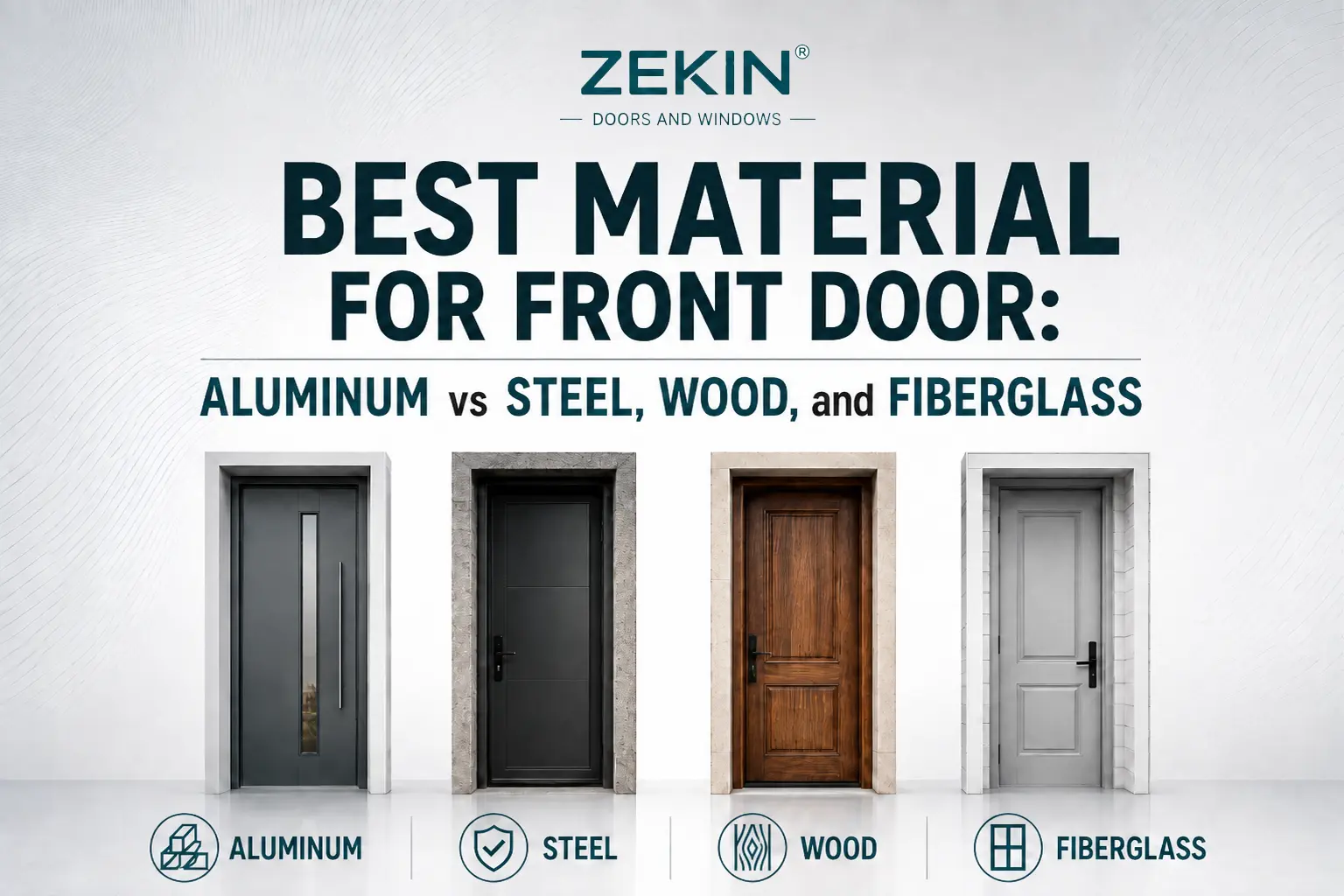 Best material for front door: aluminum vs steel, wood, and fiberglass