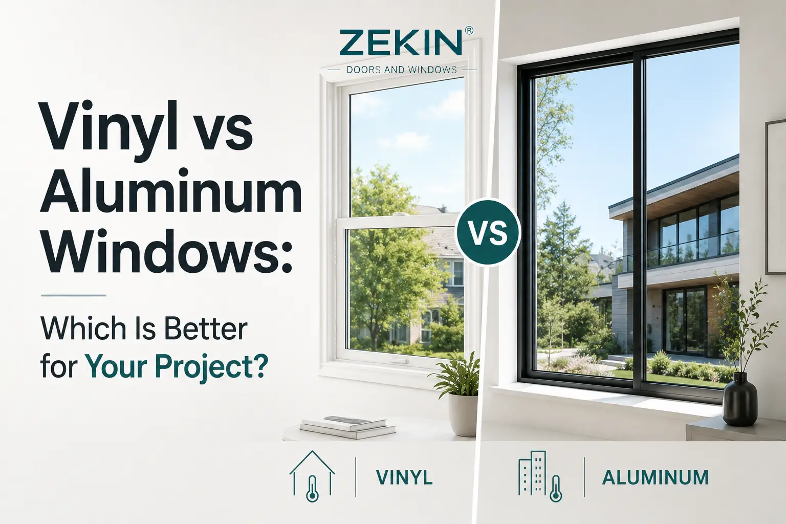 Vinyl vs aluminum windows: which is better for your project?