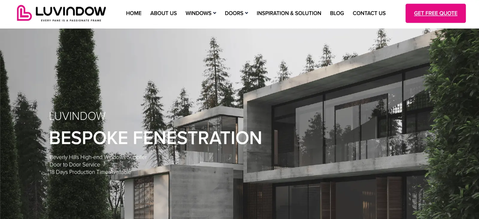 Doorwin Luvindow official website