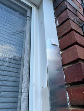 peeling paint