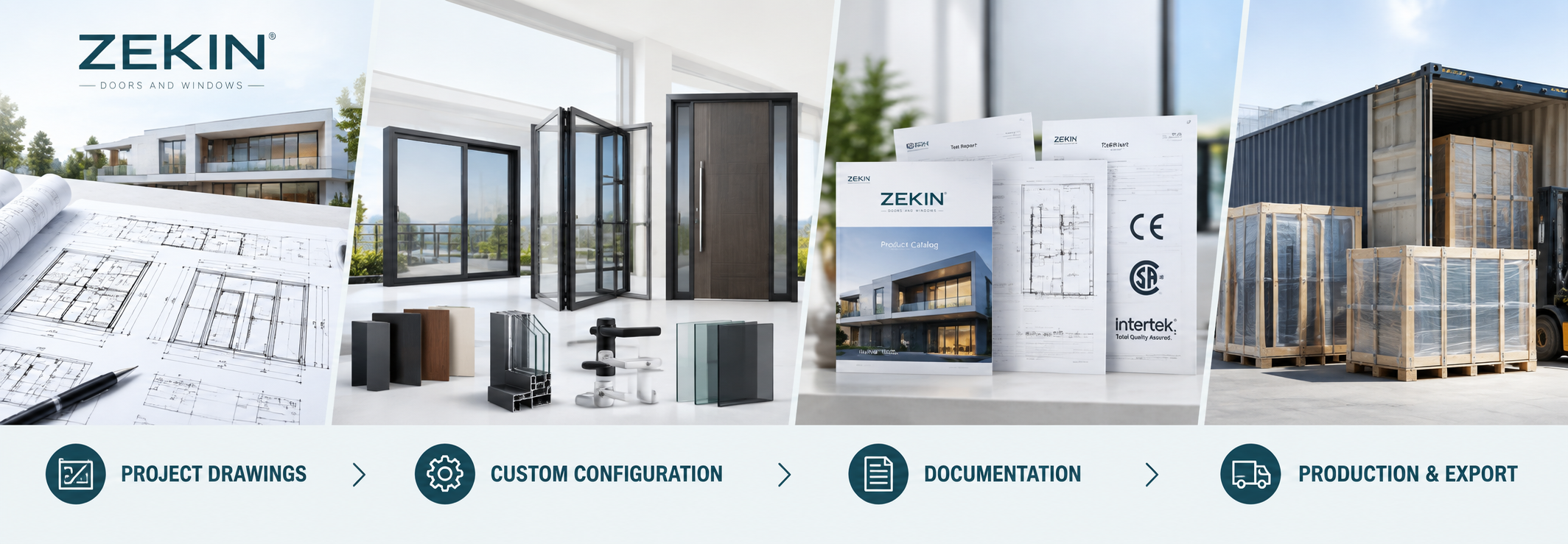 ZEKIN custom window and door project support from drawings to delivery