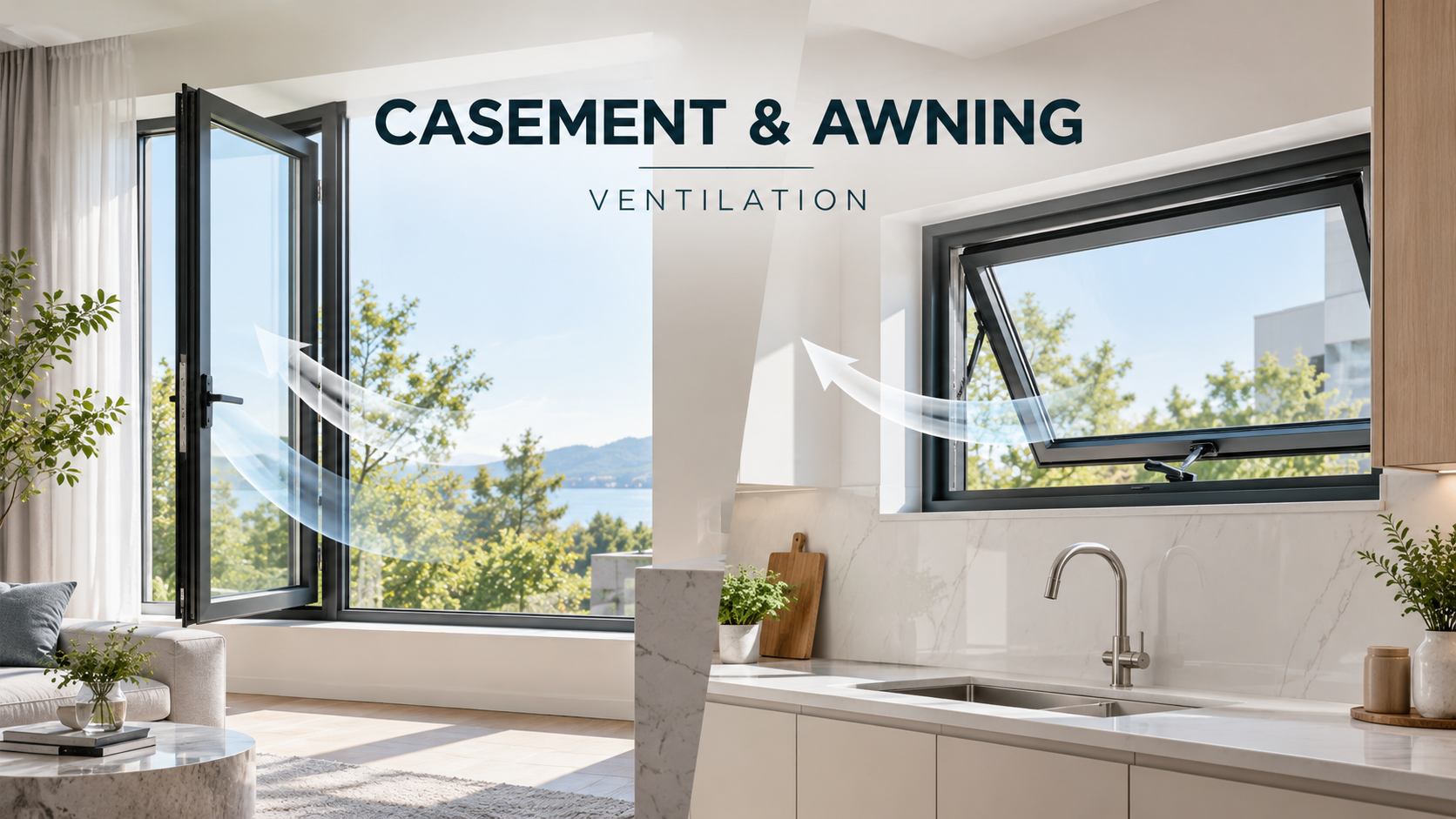 ZEKIN casement and awning windows for ventilation