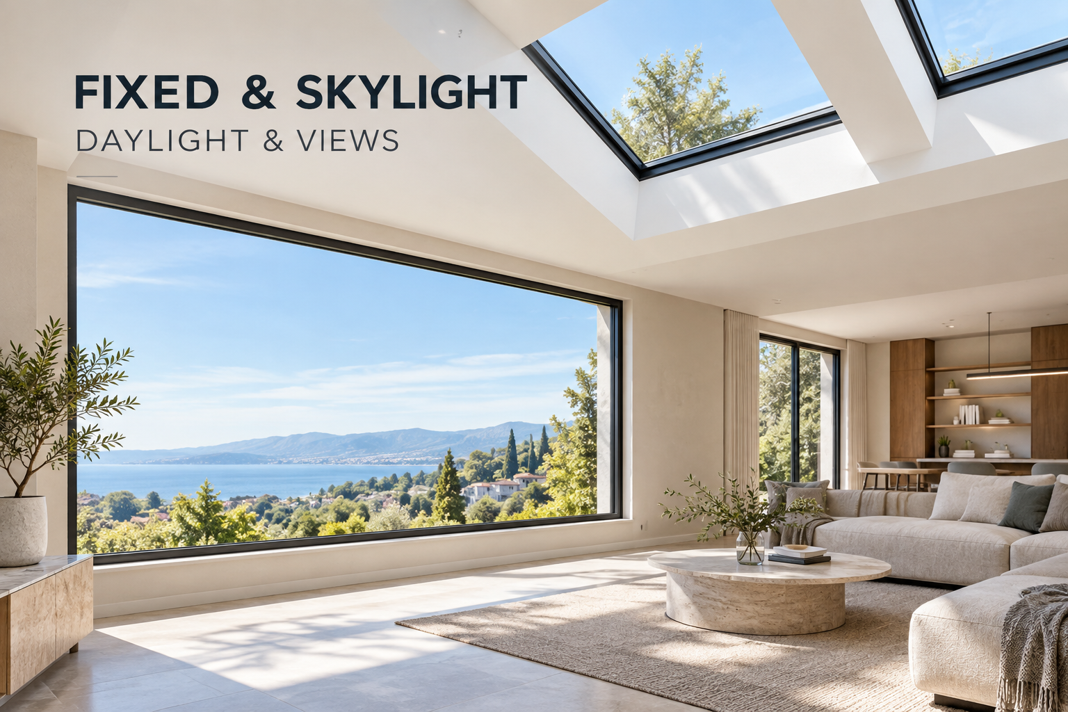 ZEKIN fixed and skylight windows for natural daylight