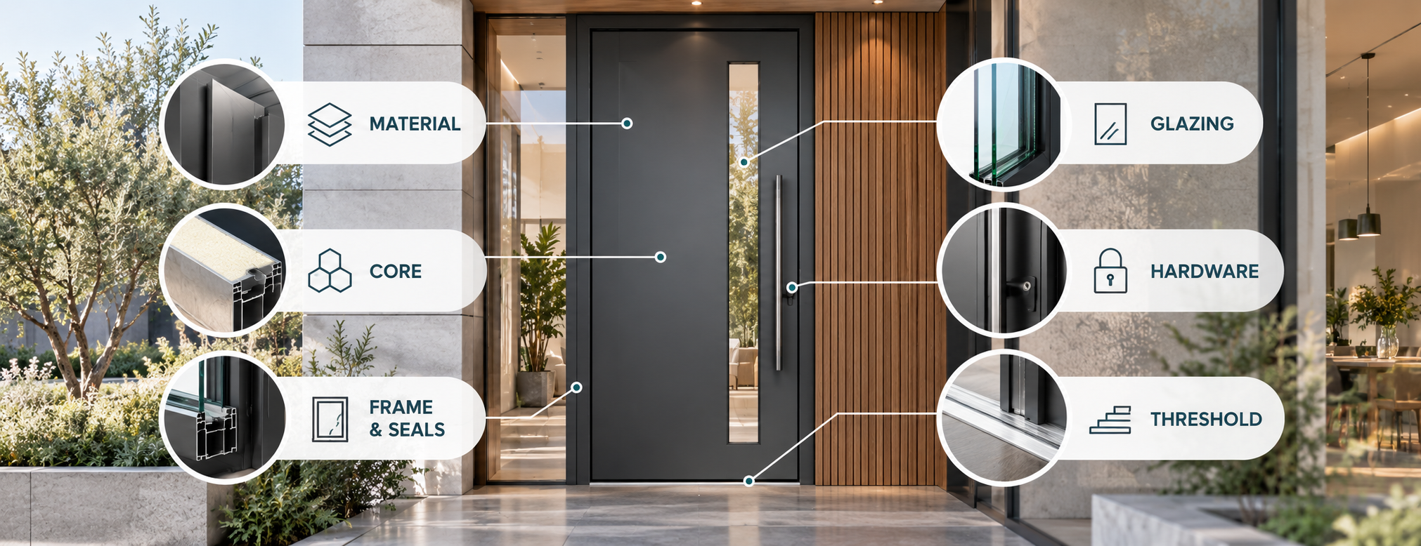 Key components that affect front door performance