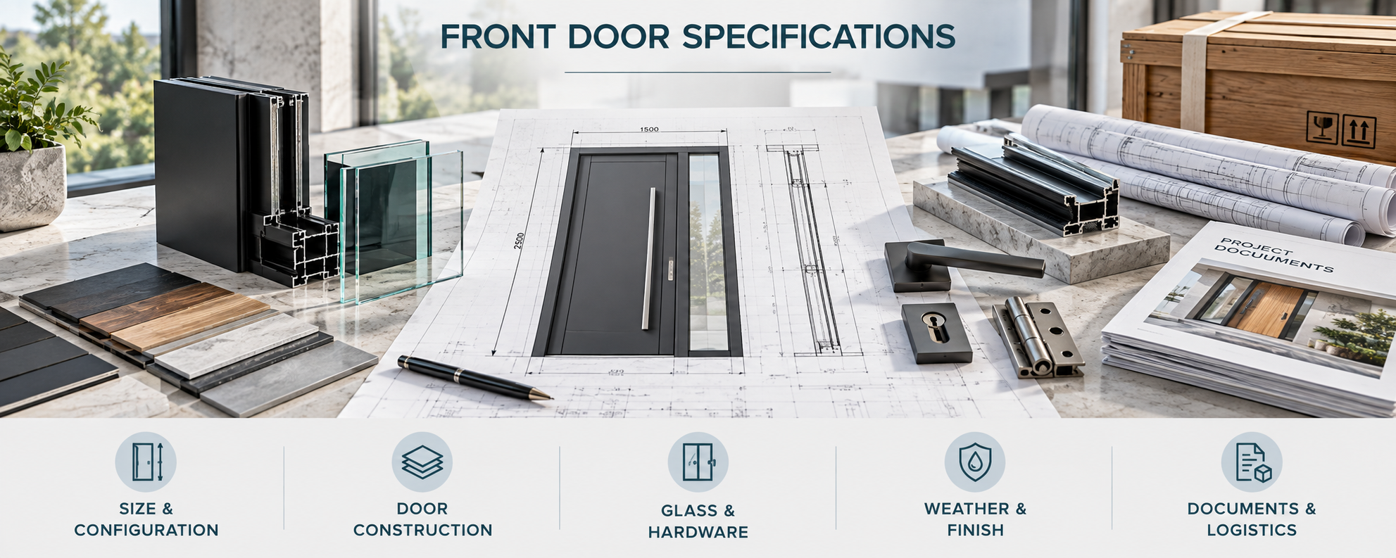 Front door specifications to confirm before ordering