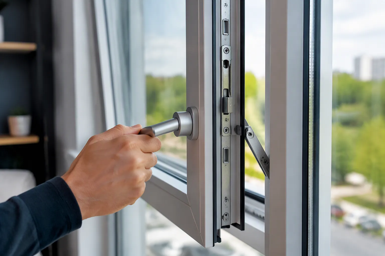 modern aluminum casement window 
